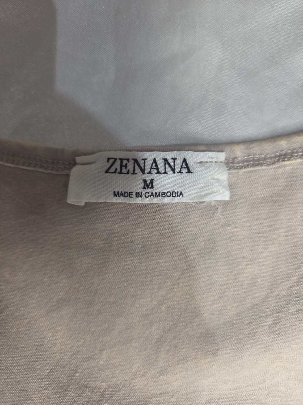 Zenana Outfitters Taupe Square-Neck Crop Tank - Picture 2 of 2